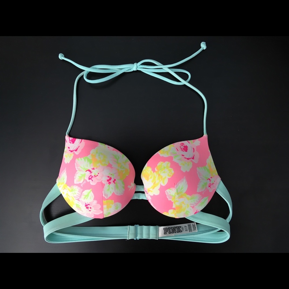 Pink Push-Up Bikini Top